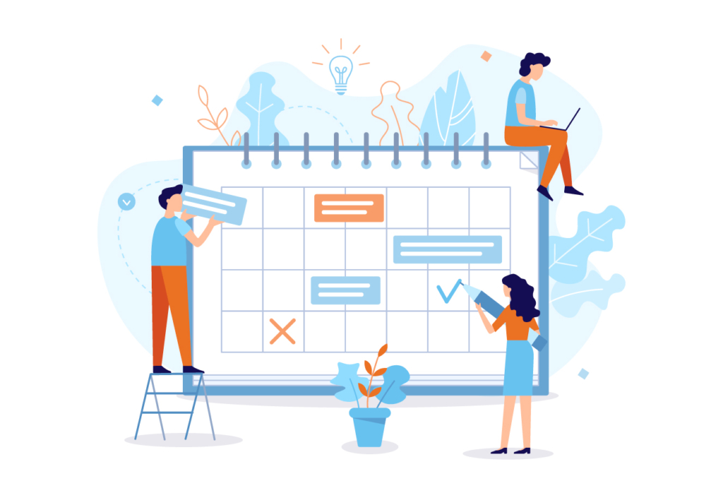 calendário de eventos corporativos